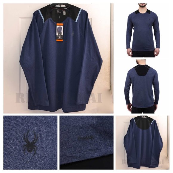 Spyder Other - BLUE NWT Spyder Active Men’s Long Sleeve Shirt